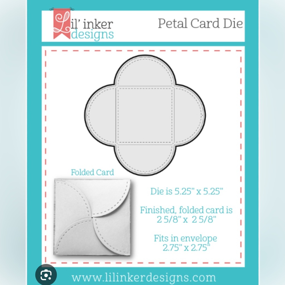 Lil’ Inker Designs Petal Card Die